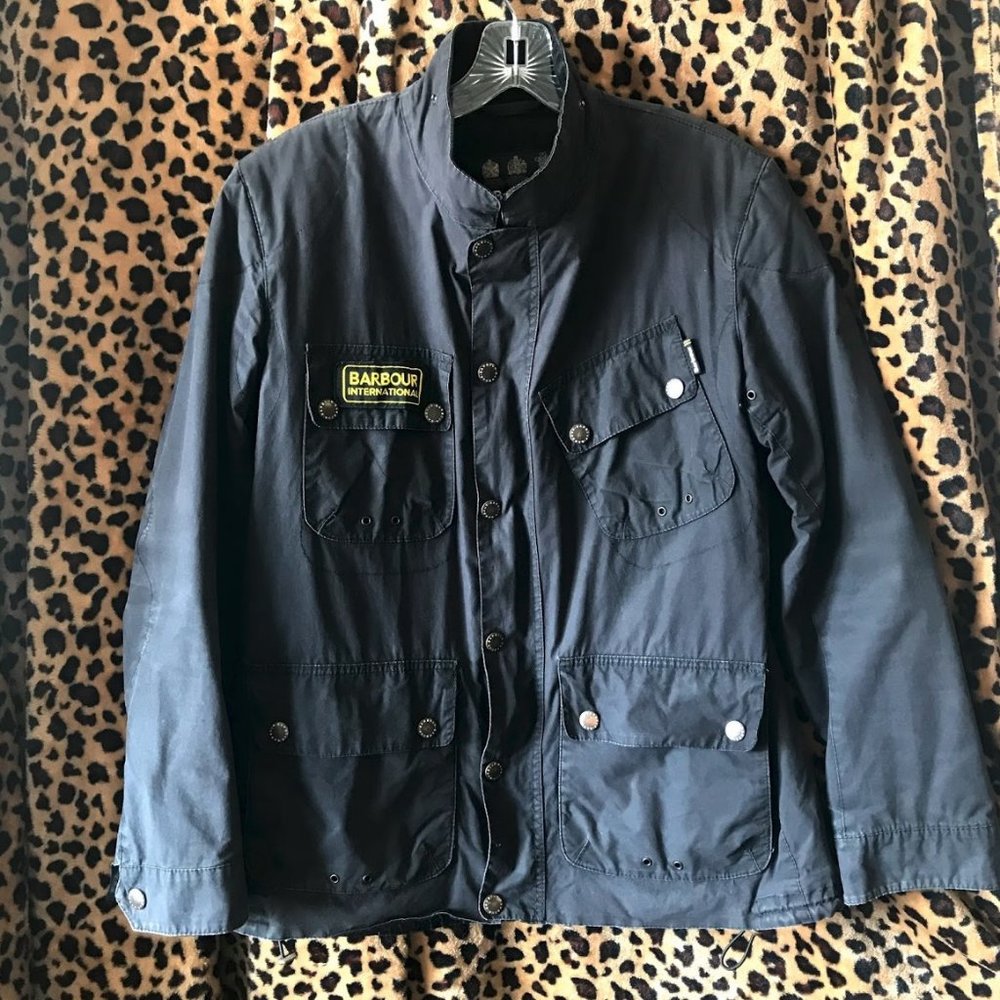 Barbour Canvas Jacket - Navy - Men’s Medium